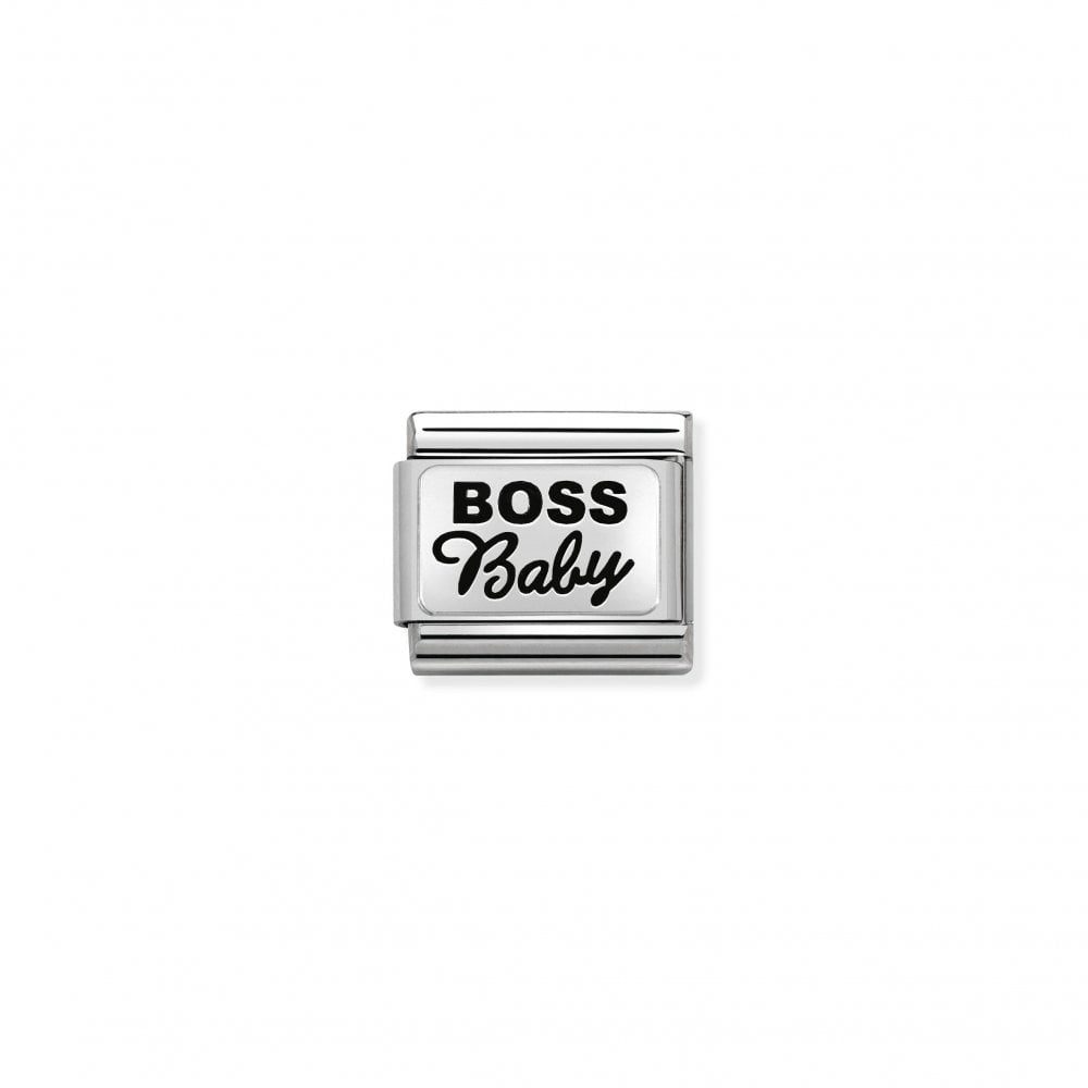 Silver Boss Baby Charm