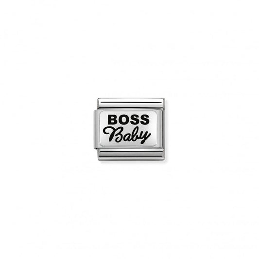 Silver Boss Baby Charm