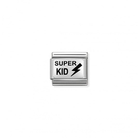 Silver Super KID Charm