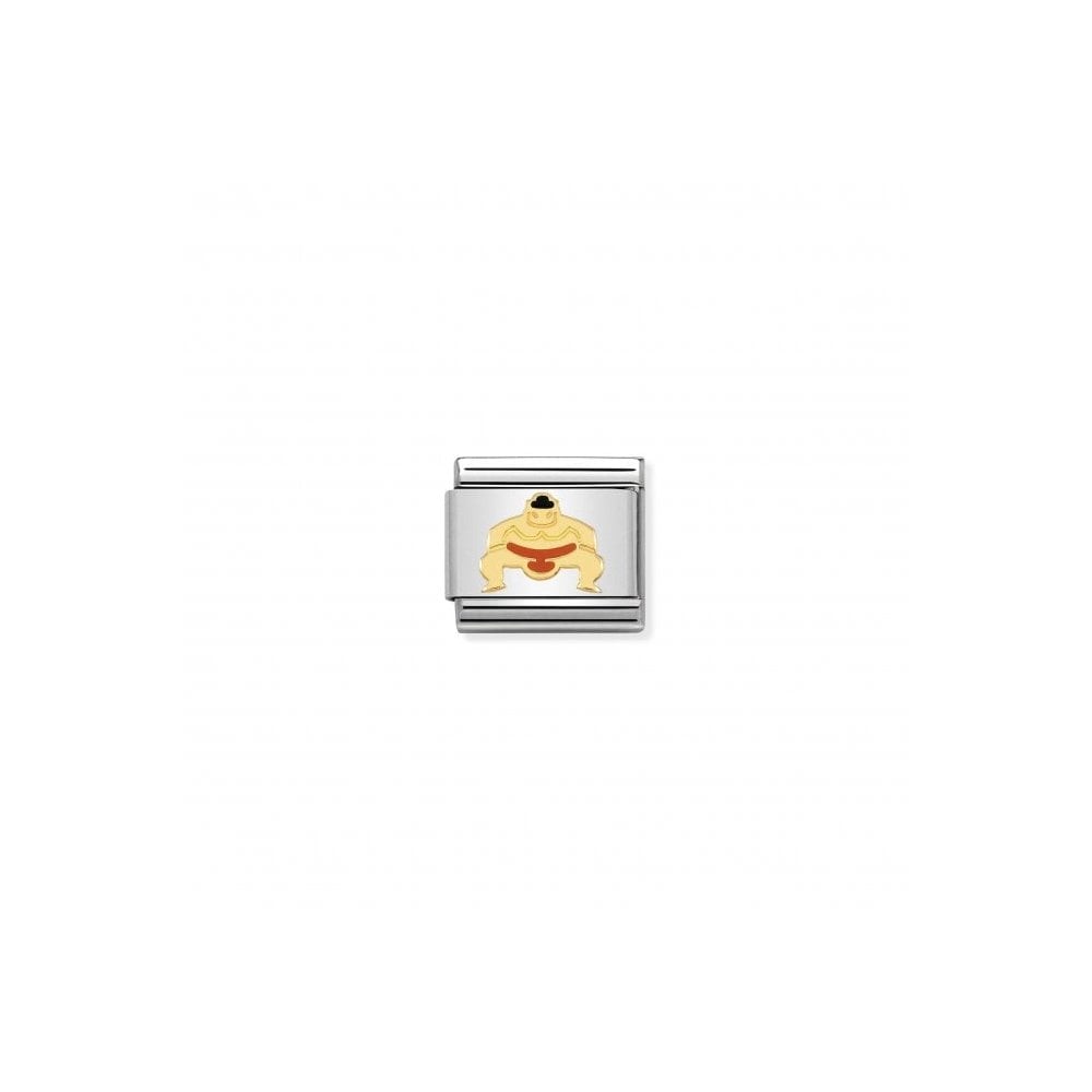 Gold Sumo Wrestler Charm
