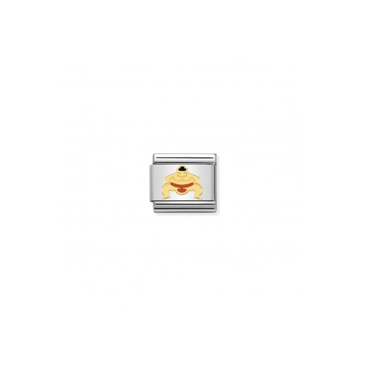 Gold Sumo Wrestler Charm