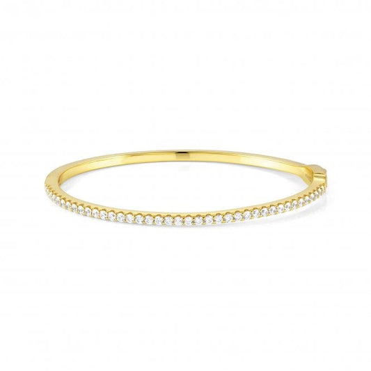 Lovelight Yellow Gold Plated & CZ Bangle