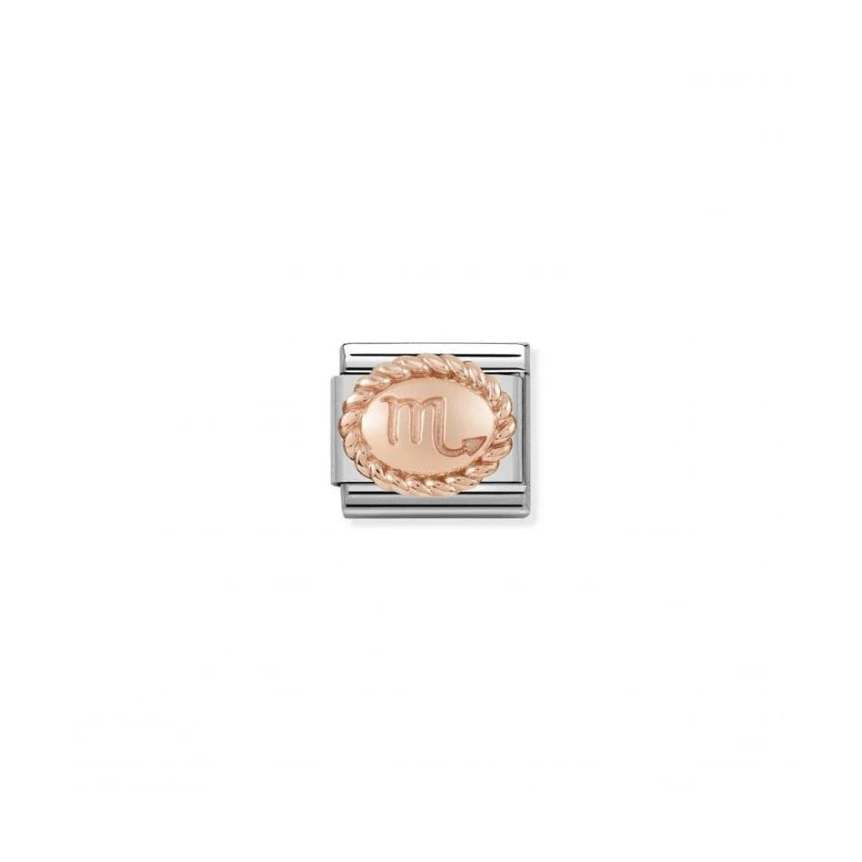 Composable Classic Oval Scorpio Rose Gold Charm