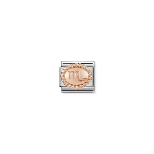 Composable Classic Oval Scorpio Rose Gold Charm