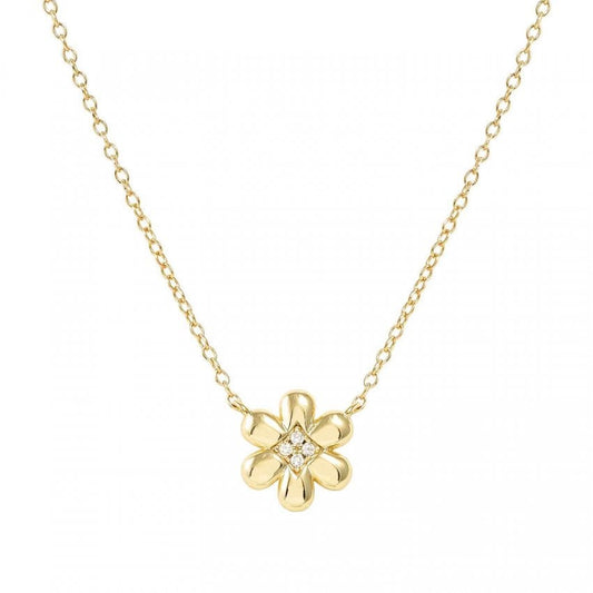Petit Sparkle Silver Gold Plated Butterfly Necklace