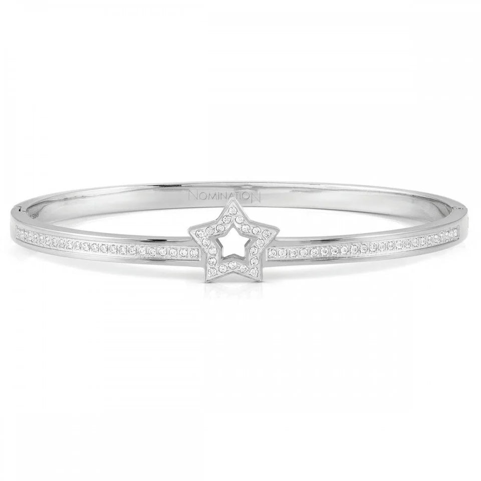 PRETTY BANGLE silver star (S)