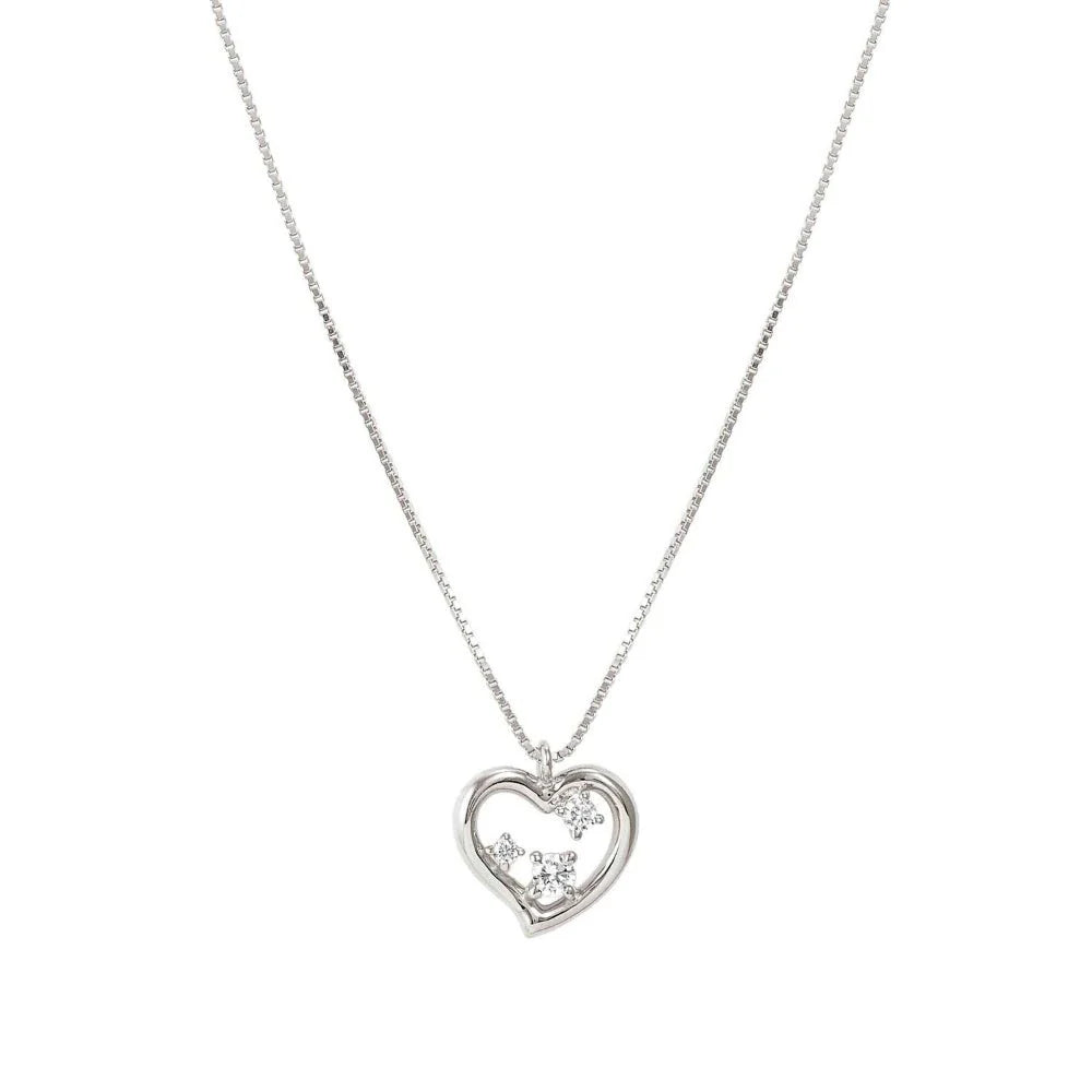 Dreams Beats Heart Sterling Silver Necklace
