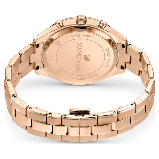 Octea lux sport watch, Swiss Made, Metal bracelet, Rose gold tone, Rose gold-tone finish