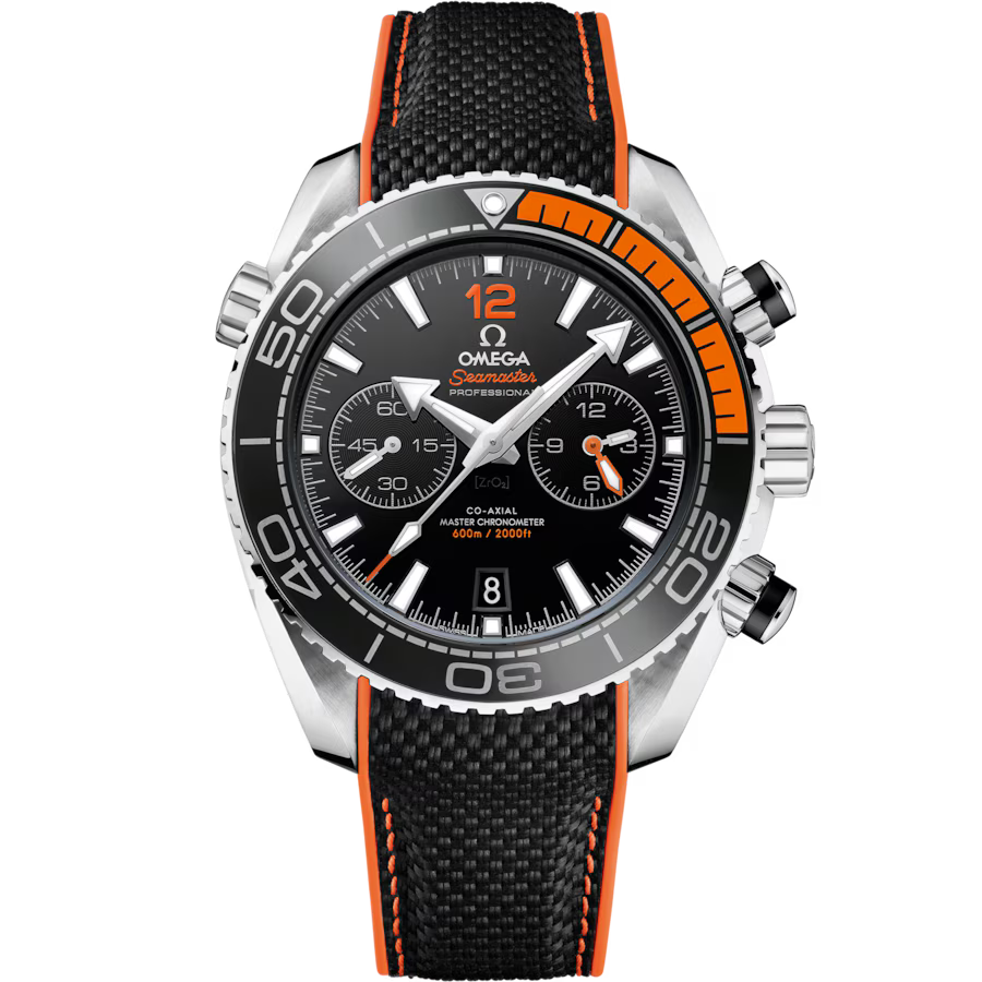 Seamaster Planet Ocean 600m 45.5 Steel on Rubber Strap Watch