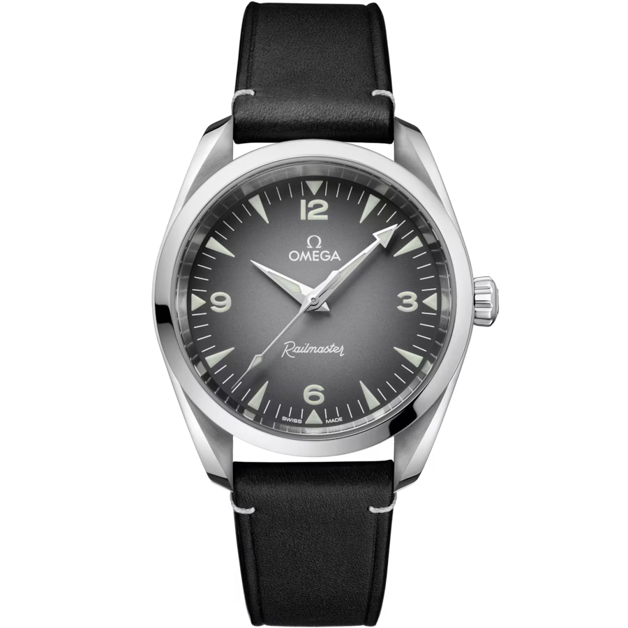 Seamaster Railmaster 38mm Leather Strap Gents Watch