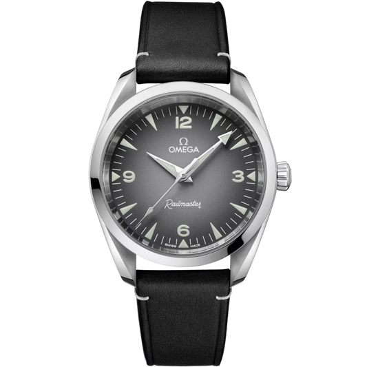 Seamaster Railmaster 38mm Leather Strap Gents Watch