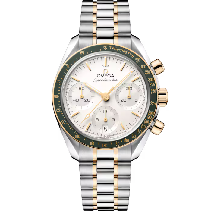 Speedmaster 38 38mm, Steel ‑ Moonshine™ Gold on Steel Watch