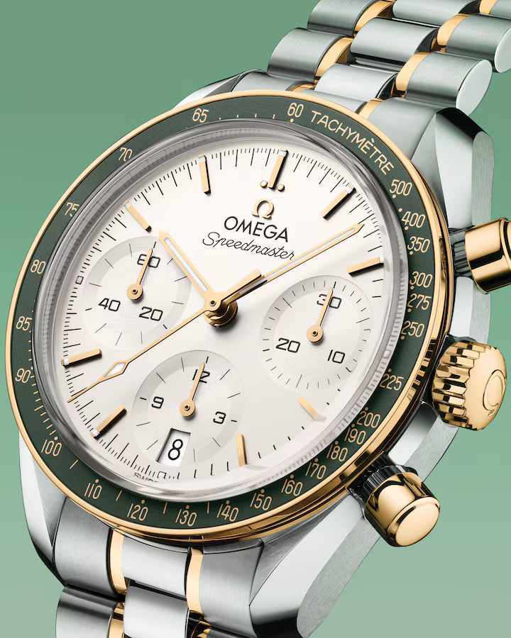 Speedmaster 38 38mm, Steel ‑ Moonshine™ Gold on Steel Watch