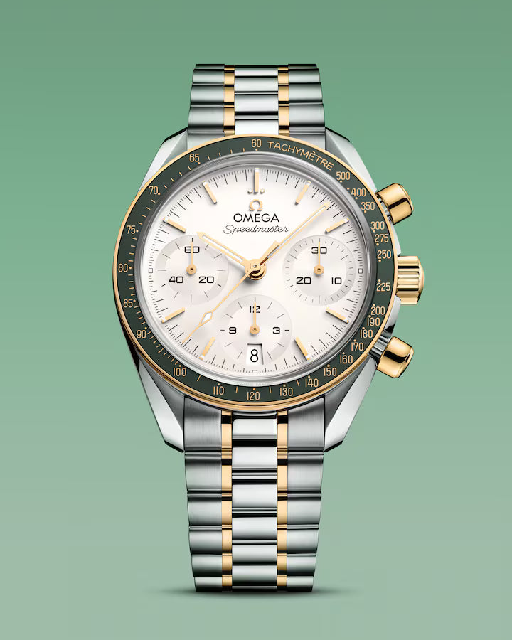 Speedmaster 38 38mm, Steel ‑ Moonshine™ Gold on Steel Watch