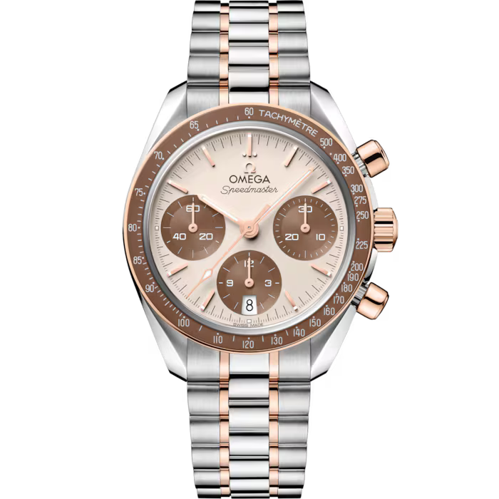 Speedmaster 38 38mm Steel ‑ Sedna™ Gold on Steel ‑ Sedna™ Gold