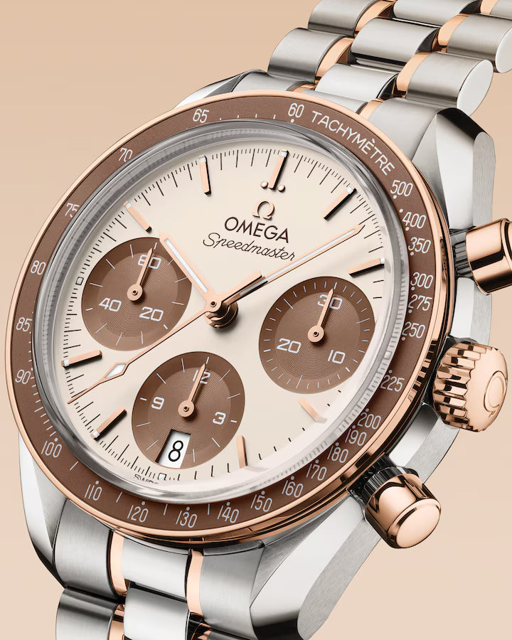 Speedmaster 38 38mm Steel ‑ Sedna™ Gold on Steel ‑ Sedna™ Gold