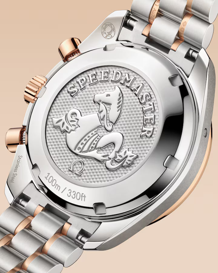 Speedmaster 38 38mm Steel ‑ Sedna™ Gold on Steel ‑ Sedna™ Gold