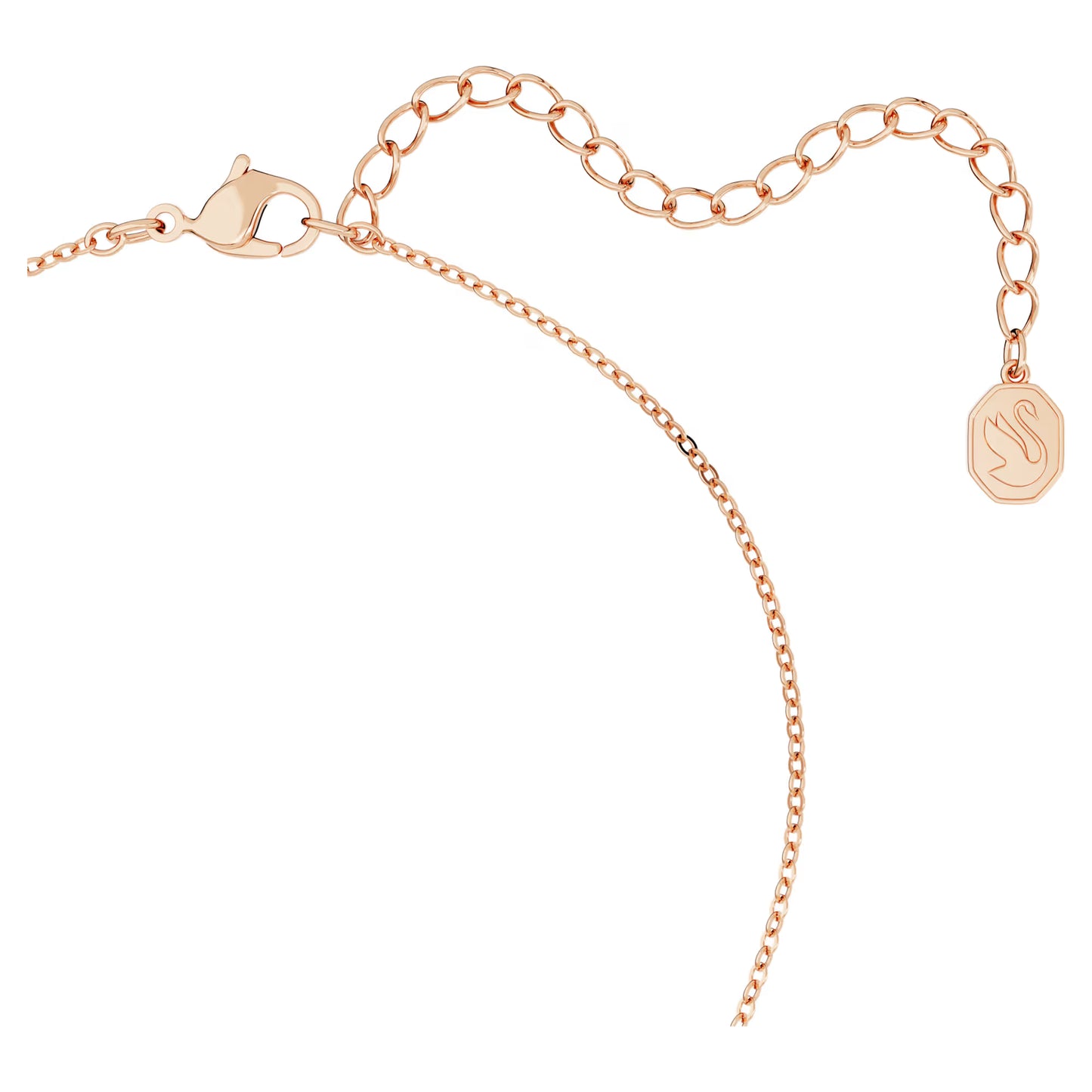 Originally set, White, Rose gold-tone plated