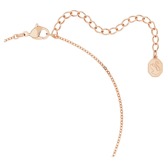 Originally set, White, Rose gold-tone plated