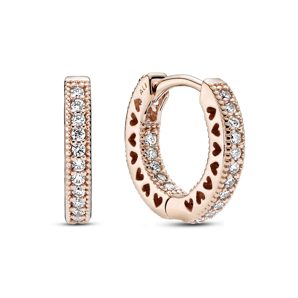 Pandora Pavé Heart Hoop Earrings 286317C01