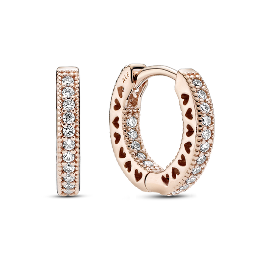 Pandora Pavé Heart Hoop Earrings 286317C01