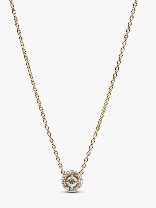 Pandora Round Pavé Halo Pendant Necklace
