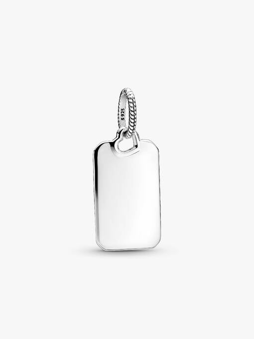 Pandora Engravable Rectangle Tag Pendant