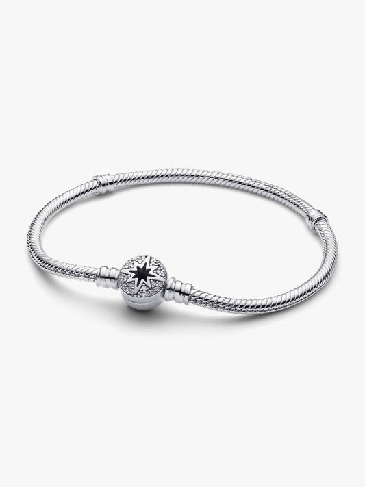 Pandora North Star Clasp Snake Chain Bracelet 593584C01