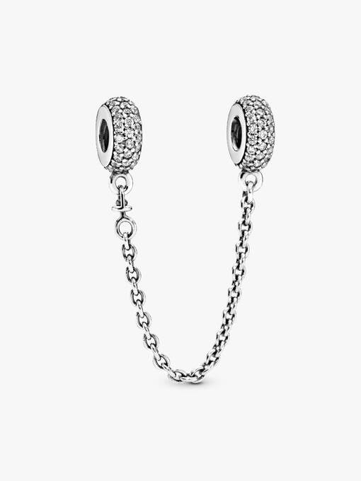 Pandora Sparkling Pavé Safety Chain Charm