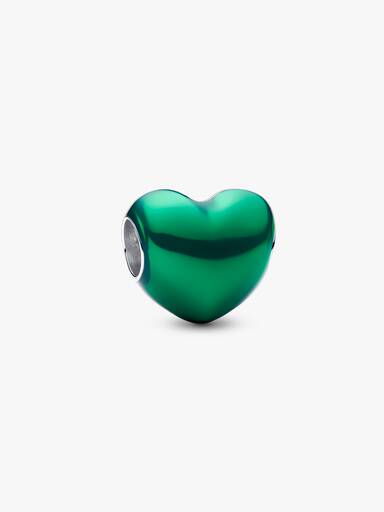Pandora Metallic Green Heart Charm 793337C07