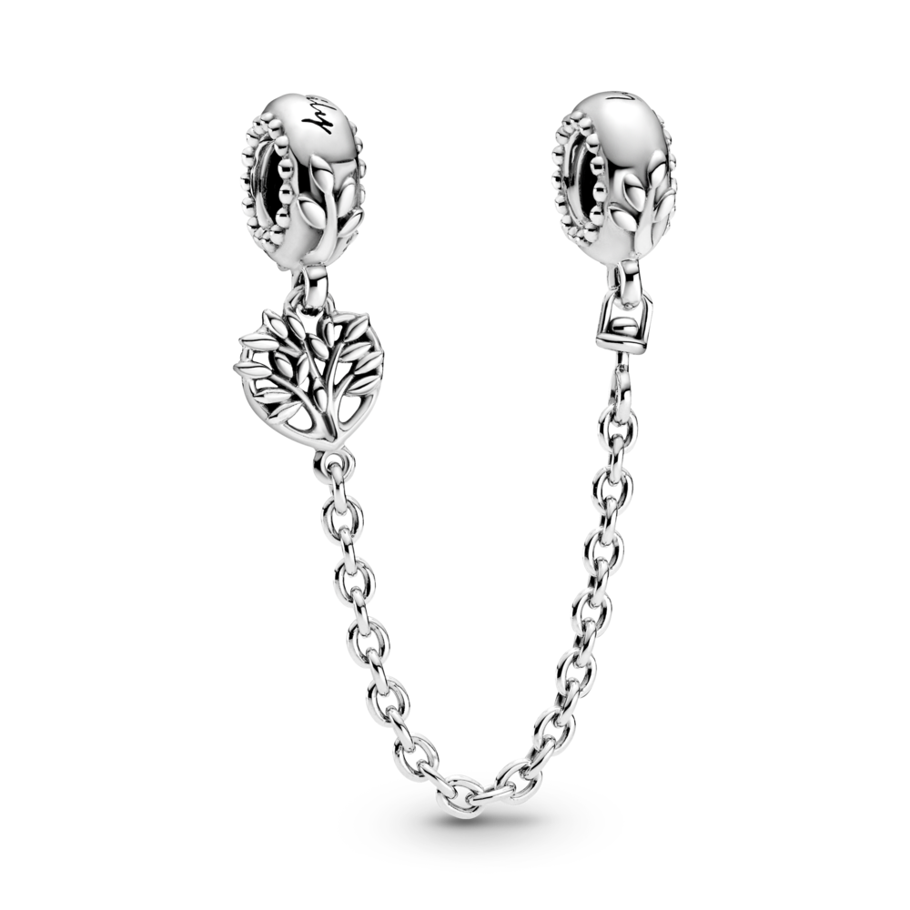 Pandora Heart Family Tree Safety Chain 799293C00