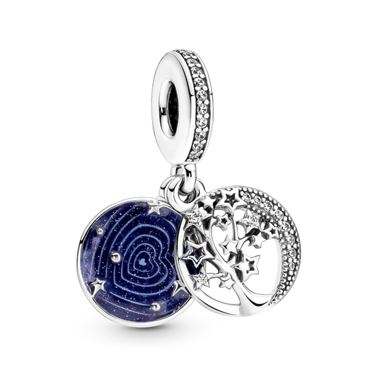 Pandora Double Dangle Tree & Galaxy Moon Charm 799645C01