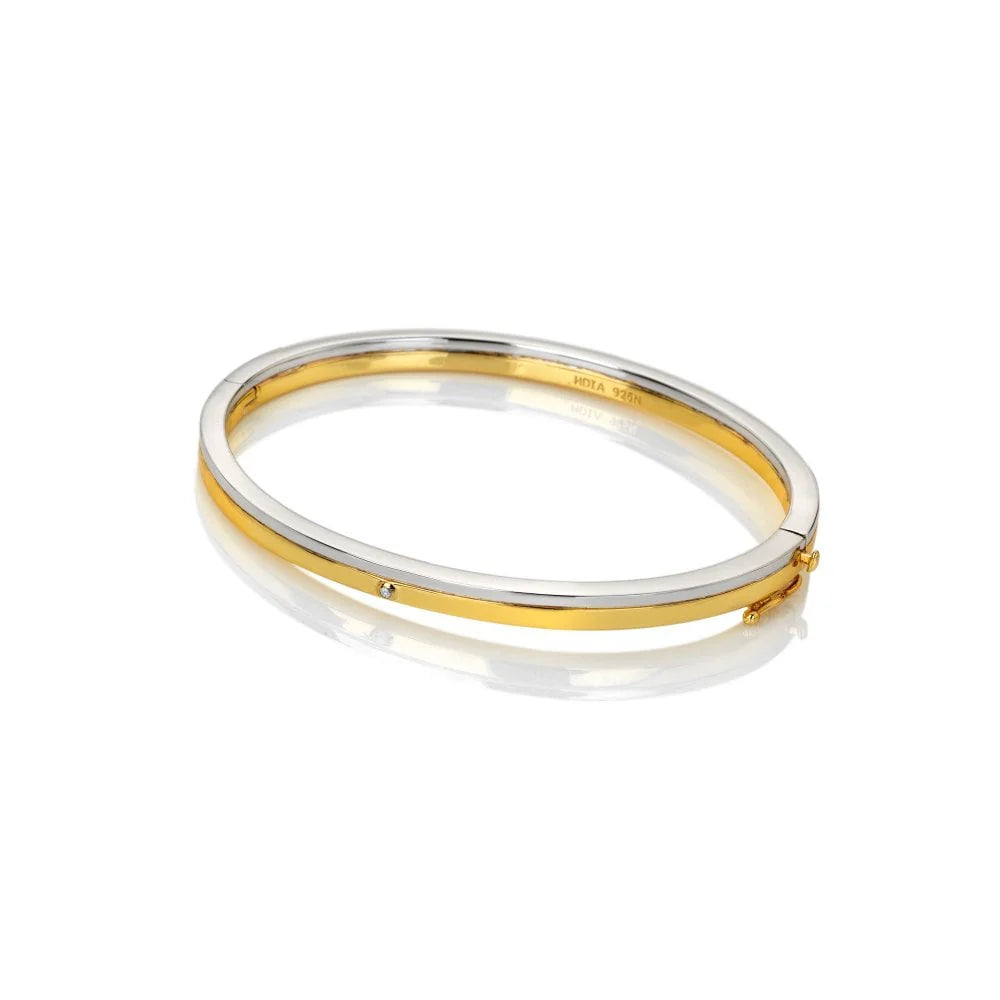Gold & Silver Two Tone Bangle