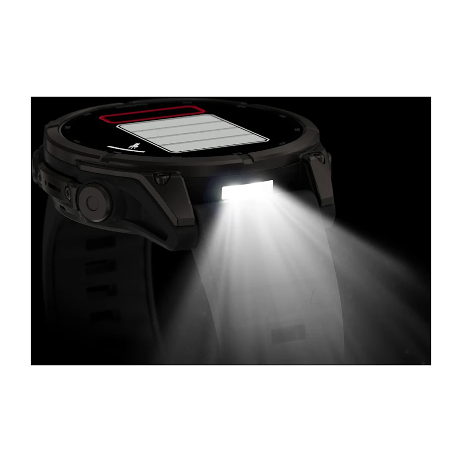 Garmin Fenix 9 47mm AMOLED Carbon Grey DLC Titanium with Black Silicone Band