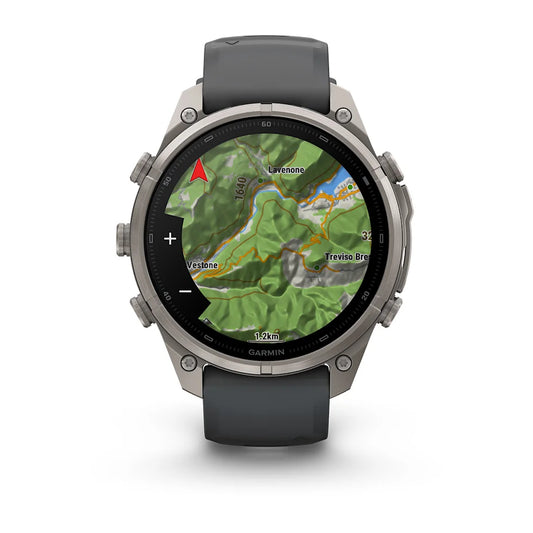 Garmin Fenix 9 47mm Pro AMOLED inReach Titanium with Graphite/Black Silicone Band