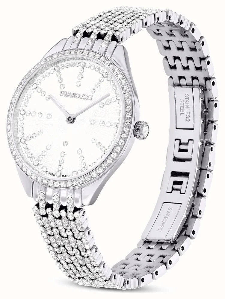 Attract watch, Swiss Made, Full pavé, Metal