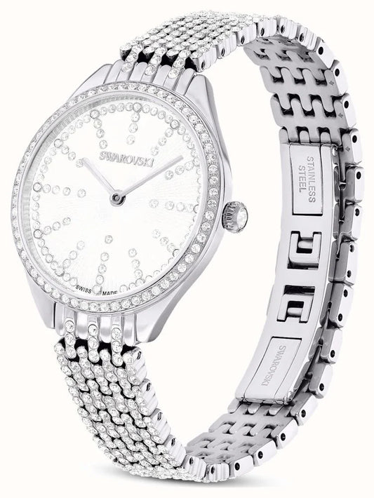 Attract watch, Swiss Made, Full pavé, Metal