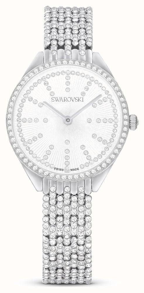 Attract watch, Swiss Made, Full pavé, Metal