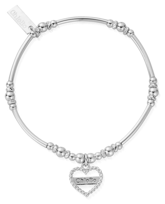 Silver Allure Heart ChloBo Bracelet