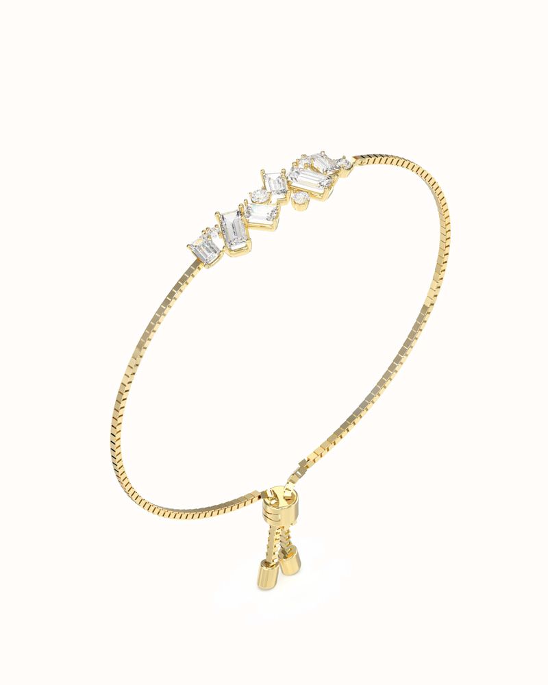 Guess CHANDELIER gold plated adjustable cz bracelet