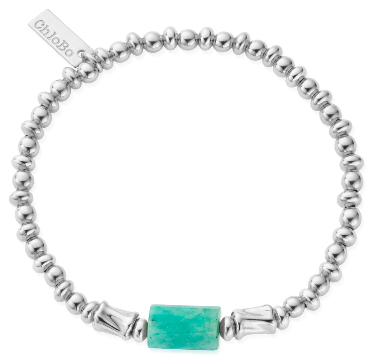 Sterling Silver Balance Spirit Stone Bracelet - Amazonite