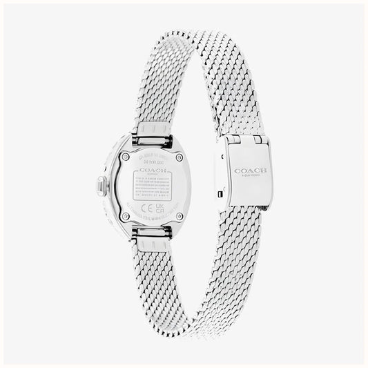 Coach Ladies Sammy Light Blue Dial Mesh Bracelet Watch