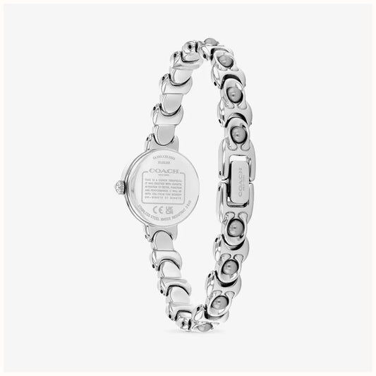 Coach Ladies Iris Mother of Pearl Dial Pearl Bracelet Watch