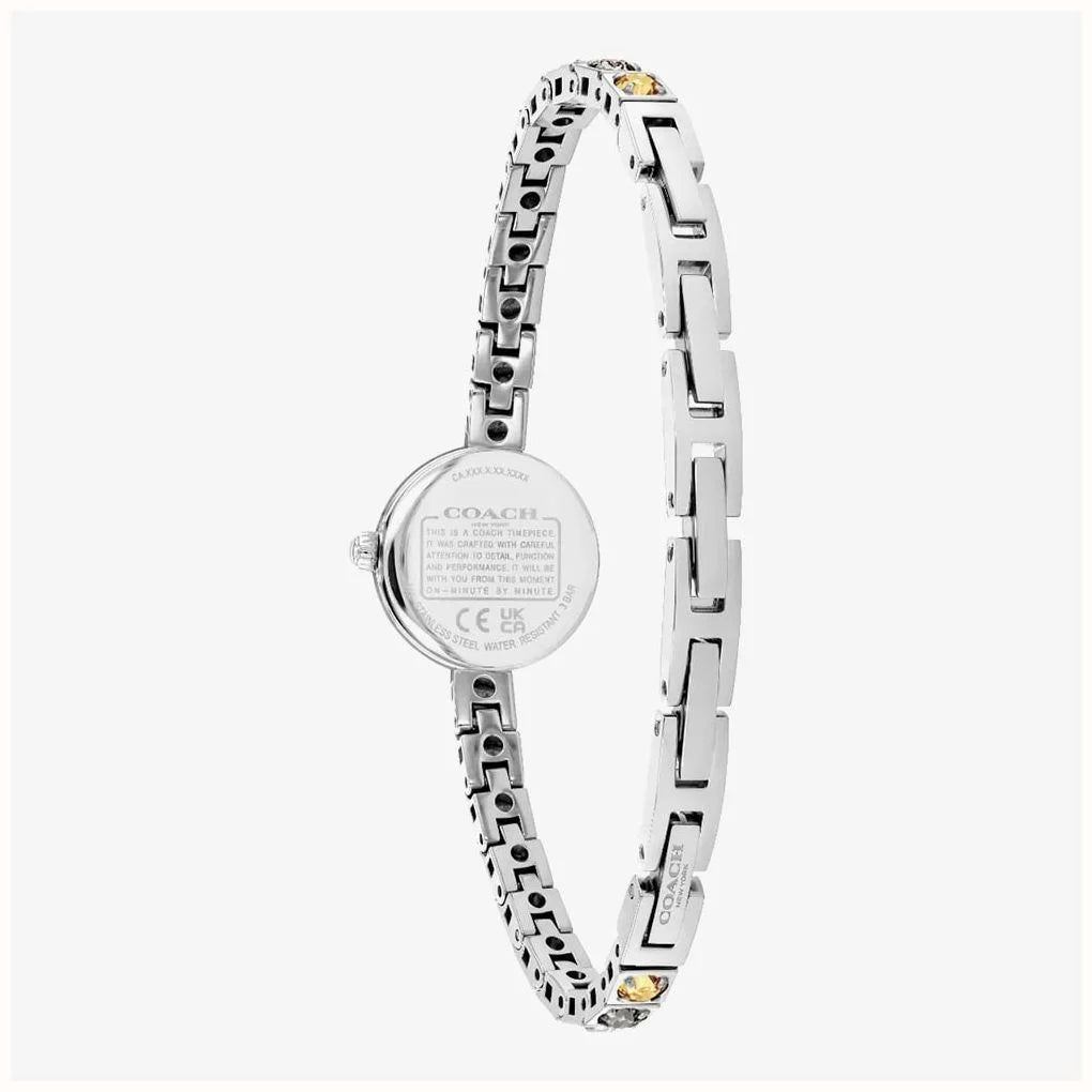 Coach Ladies Iris Silver Dial Tennis Bracelet Watch