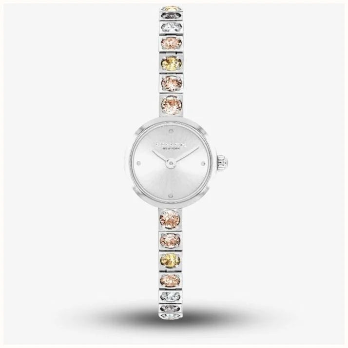 Coach Ladies Iris Silver Dial Tennis Bracelet Watch
