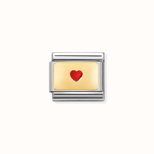Yellow gold small heart