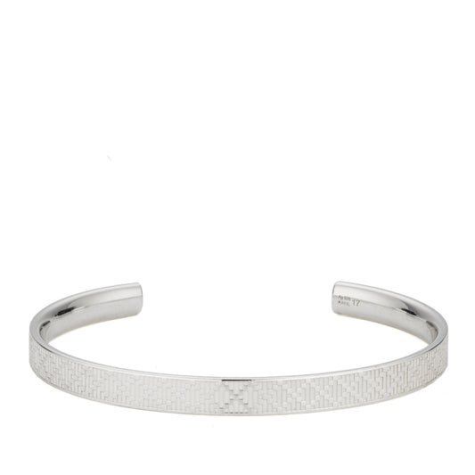 Gucci Diamante Pattern Sterling Silver Bracelet