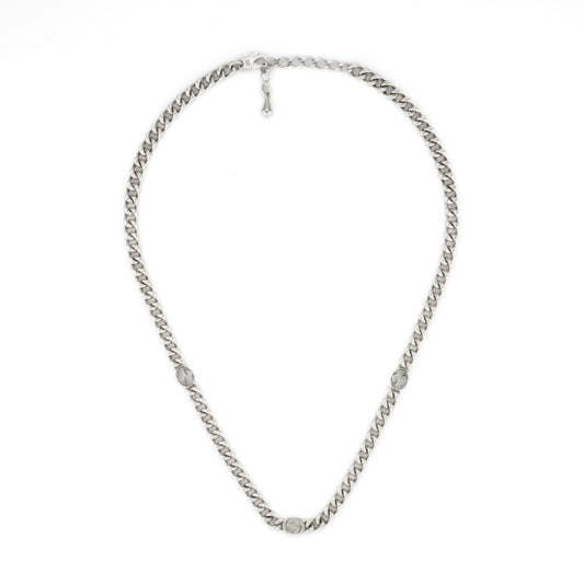 Interlocking Sterling Silver Necklace 50cm
