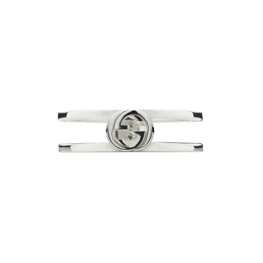 Gucci Interlocking G Sterling Silver 6mm Ring