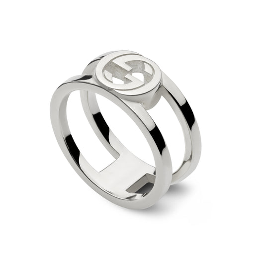Gucci Interlocking G Sterling Silver 8.8mm Ring